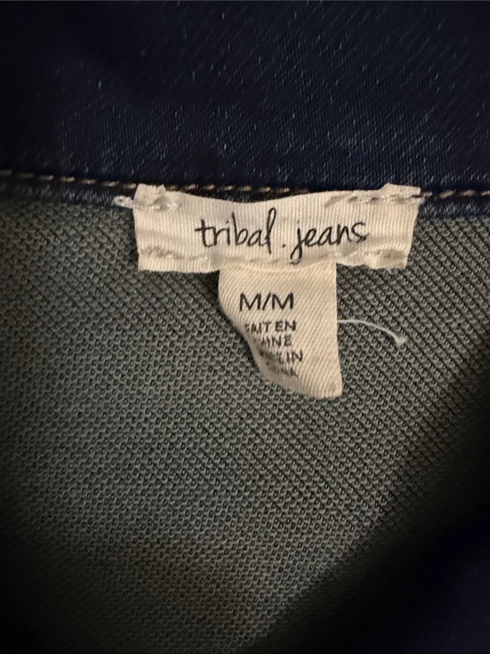 Women's Dark Navy Denim Jacket - Long Jean Coat